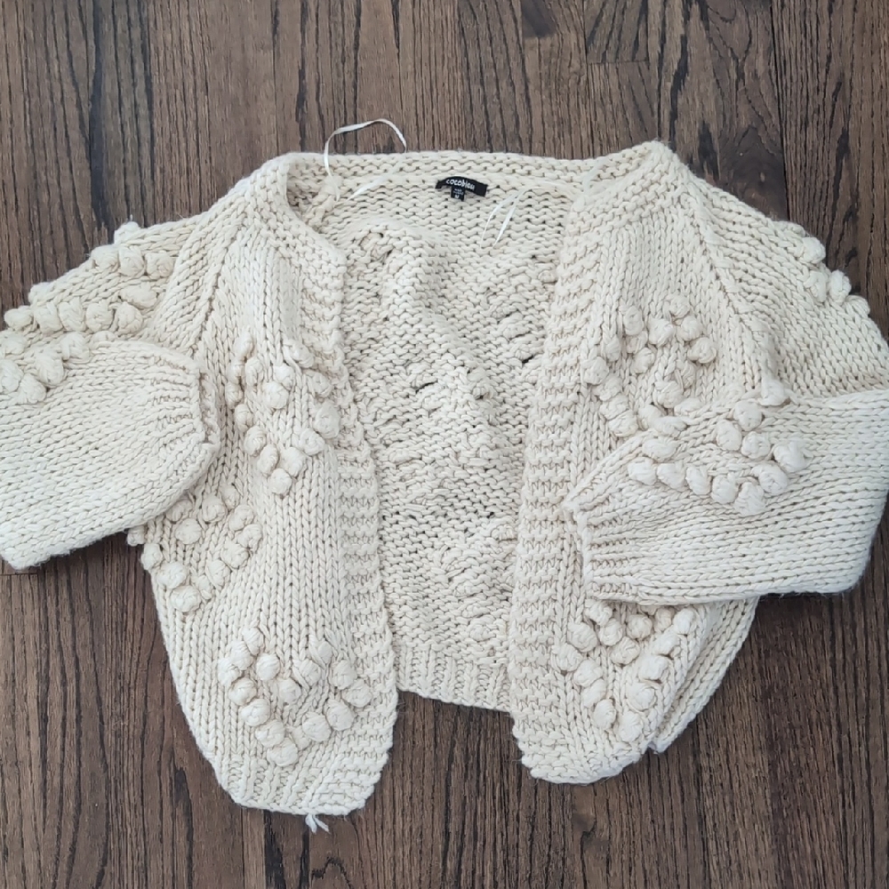 Cream Women's Pom Pom Sweater